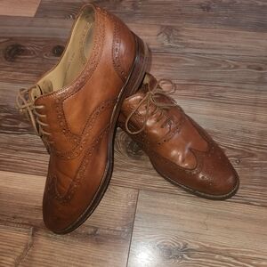 Cole Haan Classic Brown Leather Men's Dress Shoes Size 10.5 W